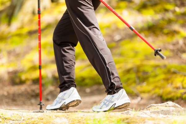 Depositphotos 47046859 Stock Photo Nordic Walking Female Legs Hiking